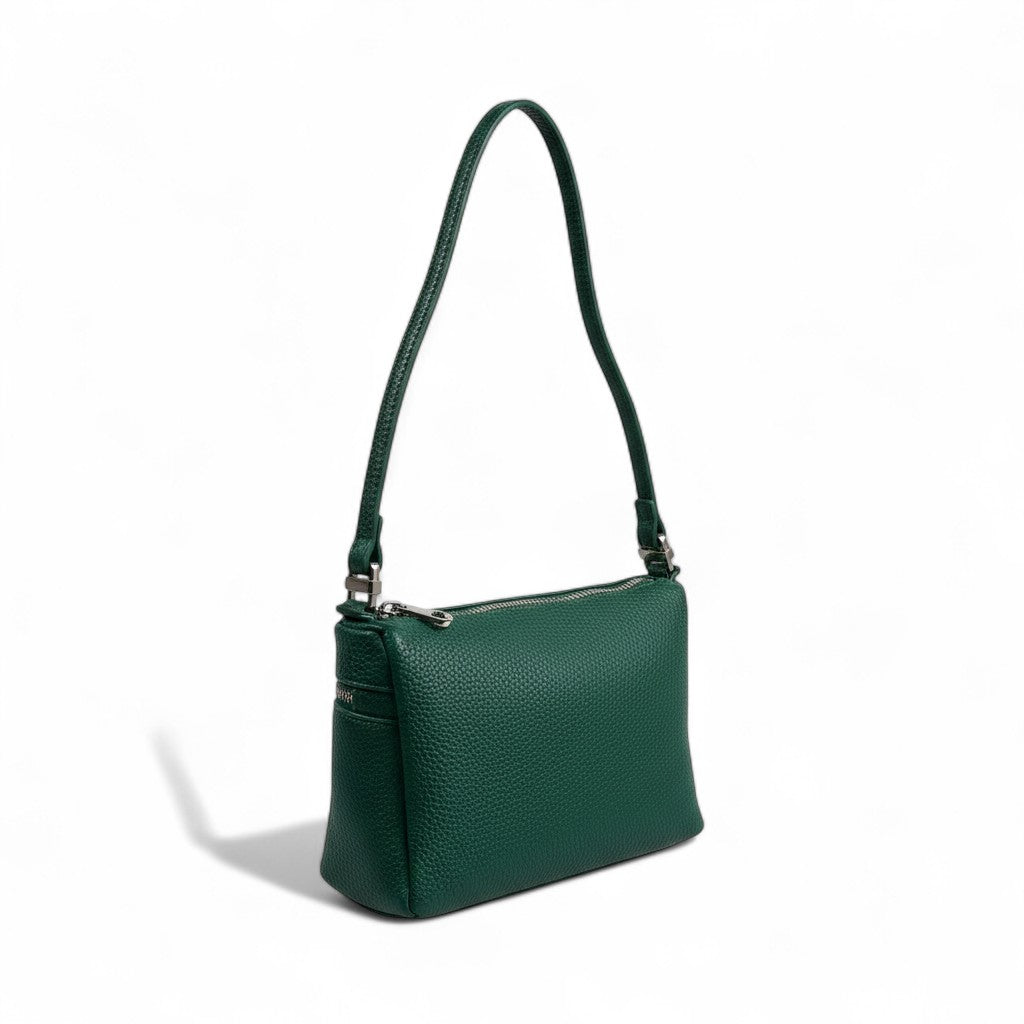 Loro Piana Green Leather Crossbody Bag 💚✨ | Luxury Structured Shoulder Purse