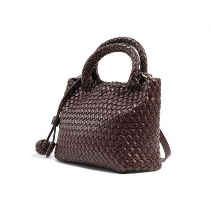 Bottega Veneta BurgundyWoven Tote & Pouch Set 🍷✨ | Luxury Intrecciato Leather Bag