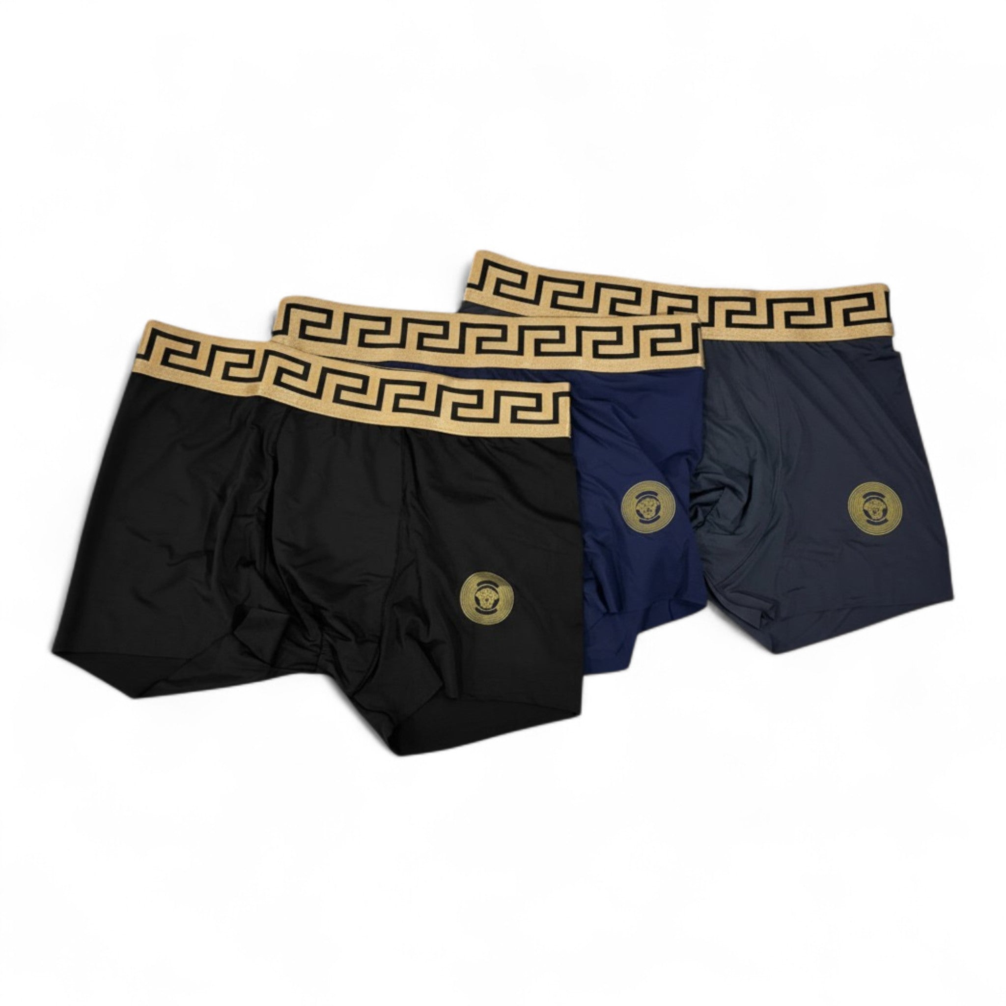 Versace Gold Edition Boxer Set (3 Pieces) 👑 | Luxury Men’s Underwear Collection