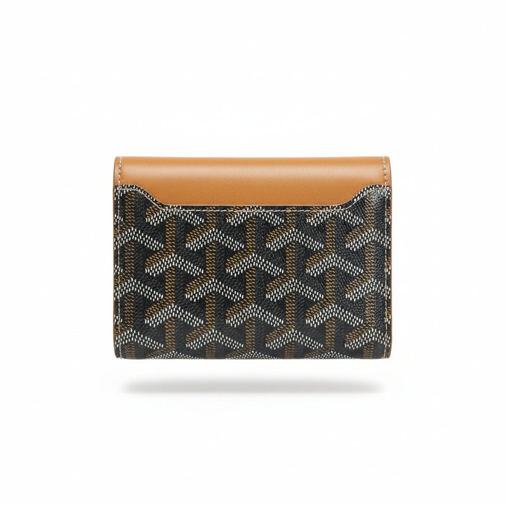 Goyard Tan Snap Card Wallet – Signature Monogram Edition 🤎✨