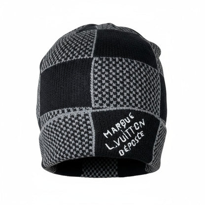 🖤 Louis Vuitton Patchwork Beanie | Black Wool Blend
