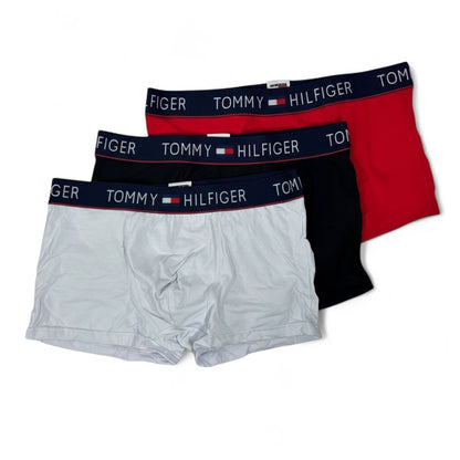 Tommy Hilfiger Signature Boxer Set (3 Pieces) 🇺🇸 | Classic Comfort in Red, White & Navy