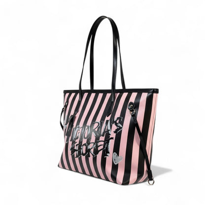 🖤 Victoria’s Secret Graffiti Stripe Luxe Tote 🖤