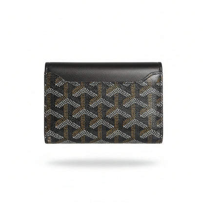 Goyard Black Snap Card Wallet – Classic Monogram Edition 🖤✨