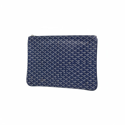 Goyard Blue Monogram Pouch 💙✨ | Luxury Unisex Clutch Bag