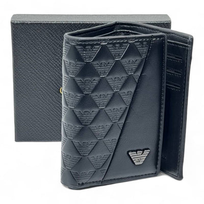 Giorgio Armani Embossed Wallet — Black - MASTERPIECE