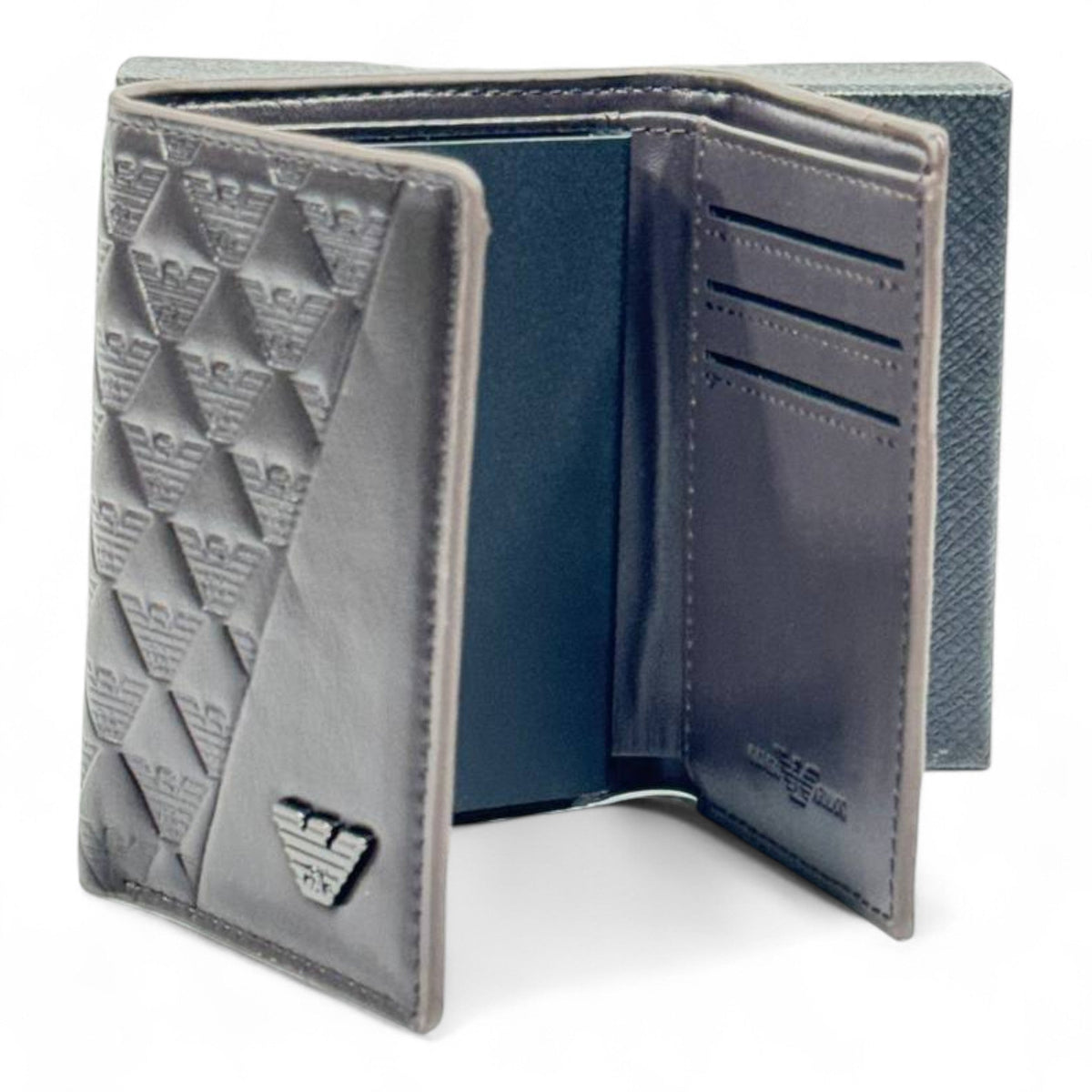 Giorgio Armani Embossed Wallet — Brown - MASTERPIECE