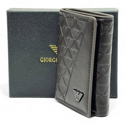 Giorgio Armani Embossed Wallet — Brown - MASTERPIECE