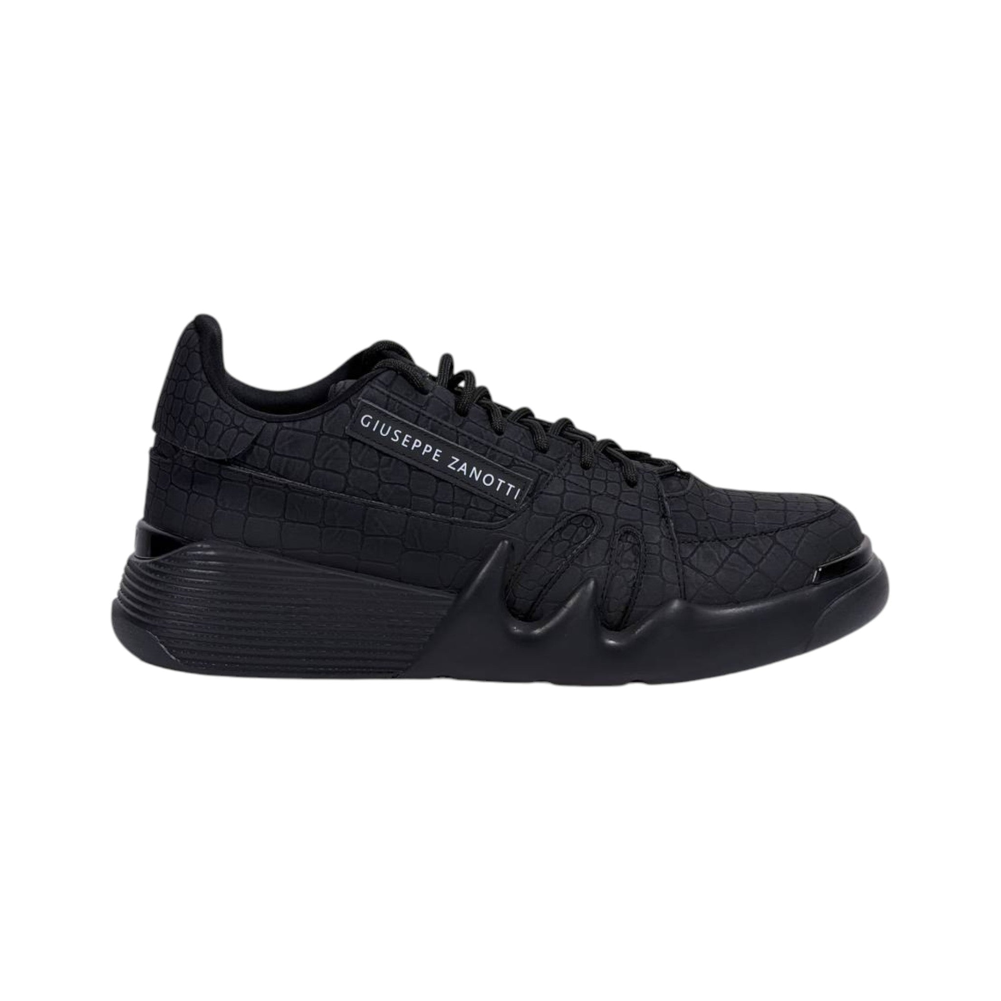 🖤 Giuseppe Zanotti Croc-Texture Luxury Sneakers 👟🔥 - MASTERPIECE