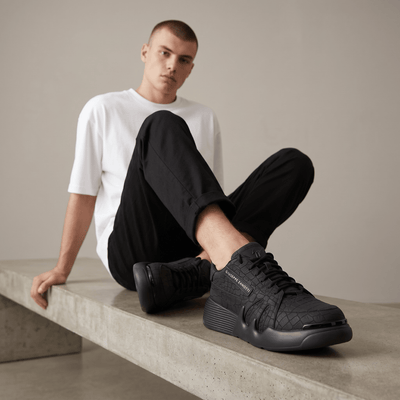 🖤 Giuseppe Zanotti Croc-Texture Luxury Sneakers 👟🔥 - MASTERPIECE