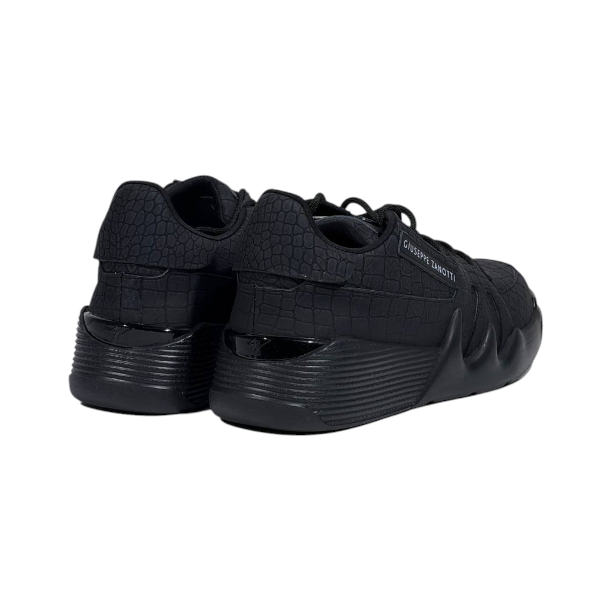 🖤 Giuseppe Zanotti Croc-Texture Luxury Sneakers 👟🔥 - MASTERPIECE