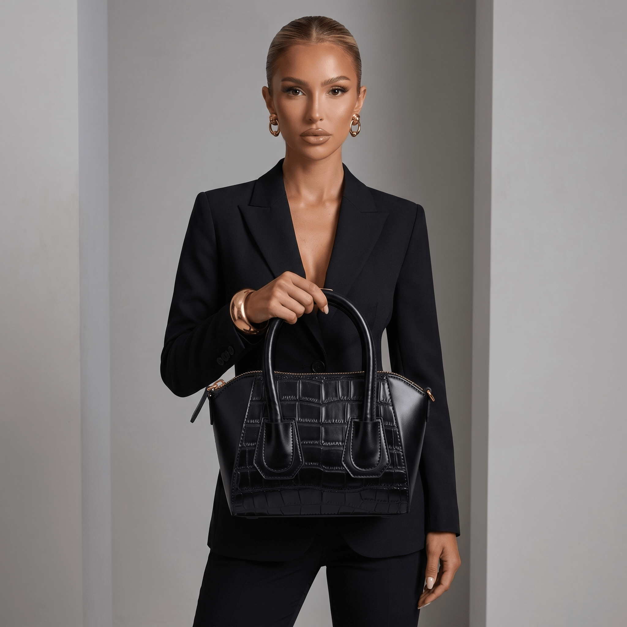 Givenchy Black Croc Mini Antigona Bag – Luxury Statement 🖤✨ - MASTERPIECE