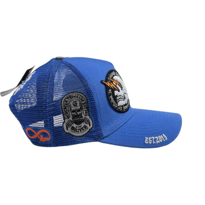 🔵 Godspeed Blue Trucker Cap | Premium Graphic Streetwear Hat 🧢 - MASTERPIECE