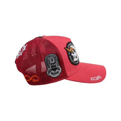 Godspeed Red Trucker Cap – Premium Patch Edition 🔴🧢 - MASTERPIECE