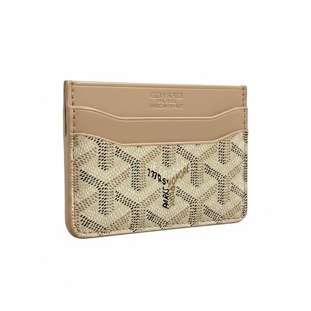 Goyard Beige Card Holder – Elegant Signature Luxury 🤍✨ - MASTERPIECE