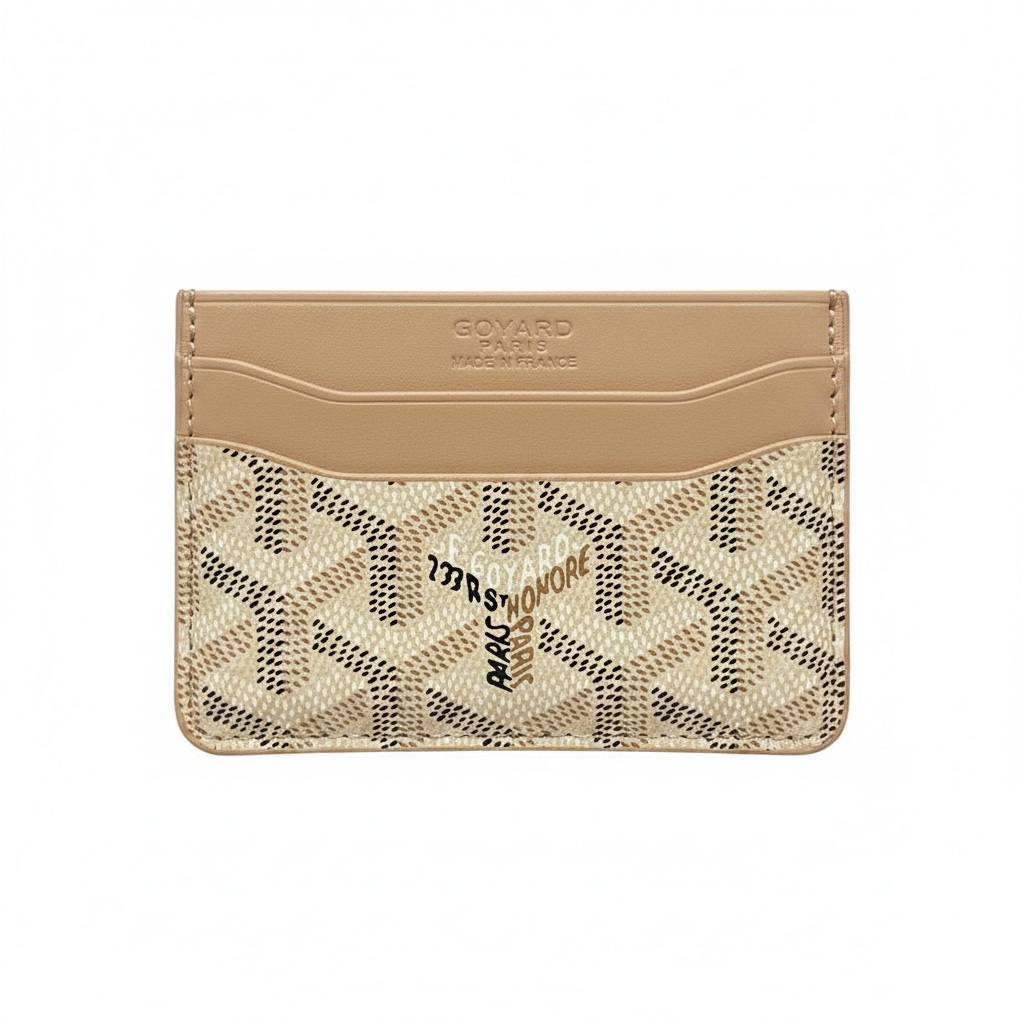 Goyard Beige Card Holder – Elegant Signature Luxury 🤍✨ - MASTERPIECE