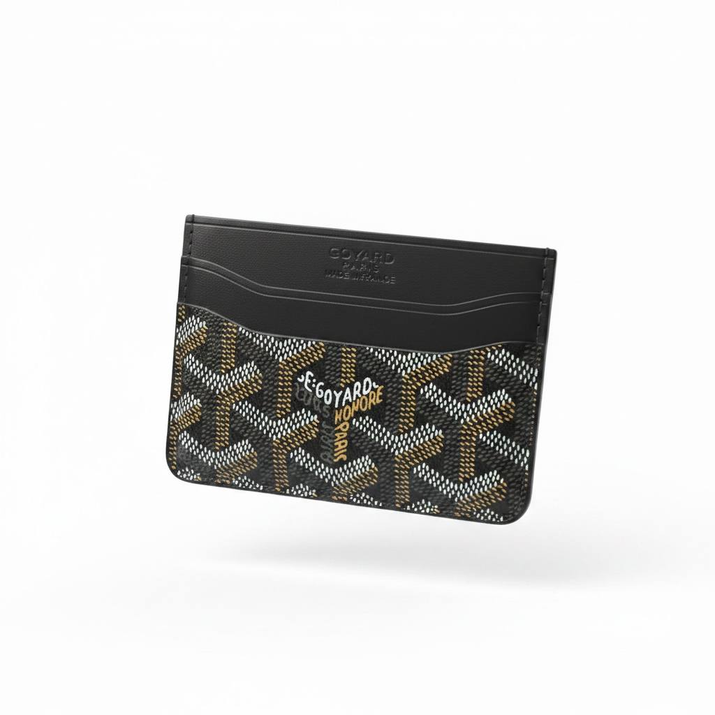Goyard Black Card Holder – Classic Signature Luxury 🖤✨ - MASTERPIECE