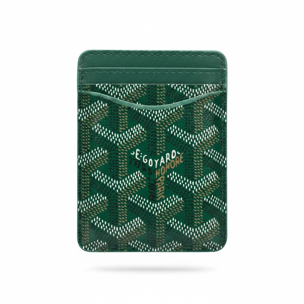Goyard Green Card Holder – Luxury Slim Wallet Case 💚✨ - MASTERPIECE