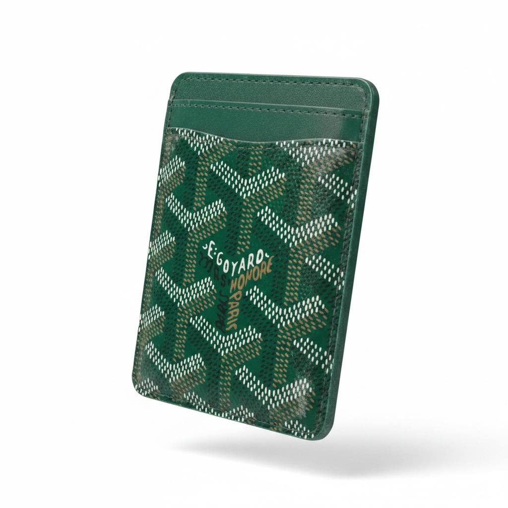 Goyard Green Card Holder – Luxury Slim Wallet Case 💚✨ - MASTERPIECE
