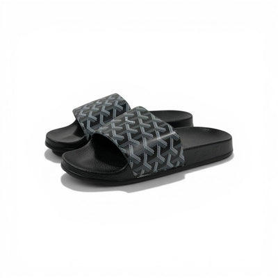 🖤✨ Goyard Pattern Slides – Monogram Luxury Edition 🔥🩴 - MASTERPIECE