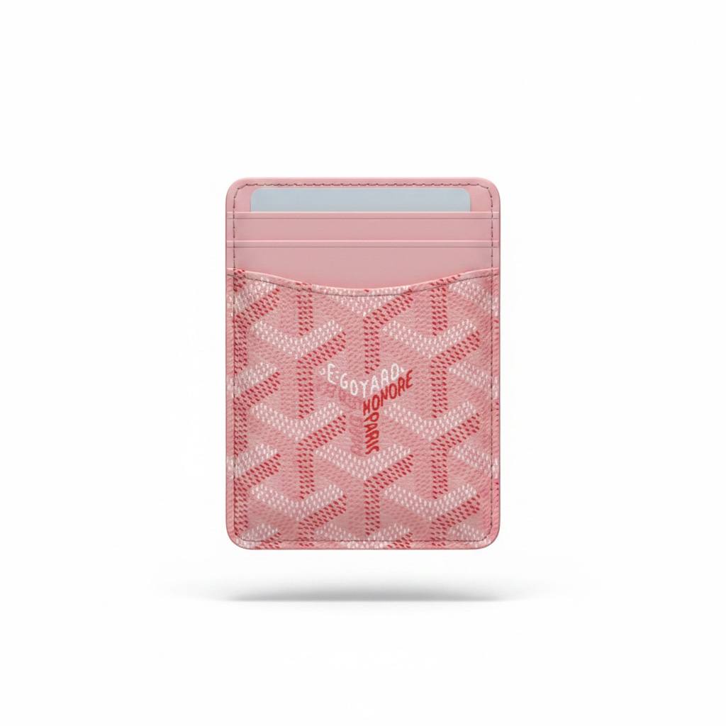 Goyard Pink Slim Phone Card Holder – Luxury Magnetic Stick - On Wallet 🎀📱✨ - MASTERPIECE