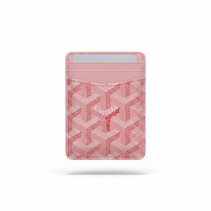 Goyard Pink Slim Phone Card Holder – Luxury Magnetic Stick - On Wallet 🎀📱✨ - MASTERPIECE