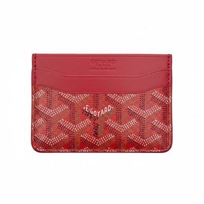 Goyard Red Card Holder – Bold Signature Luxury ❤️✨ - MASTERPIECE