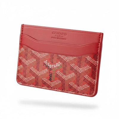 Goyard Red Card Holder – Bold Signature Luxury ❤️✨ - MASTERPIECE