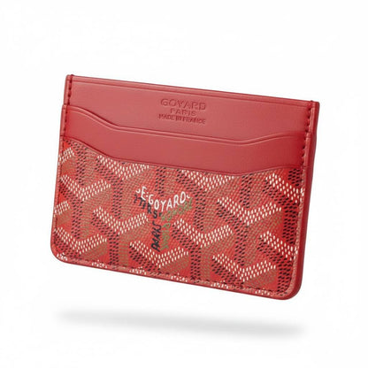 Goyard Red Card Holder – Bold Signature Luxury ❤️✨ - MASTERPIECE