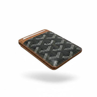 Goyard Slim Leather Phone Card Holder – Luxury Magnetic Stick - On Wallet 🖤📱✨ - MASTERPIECE