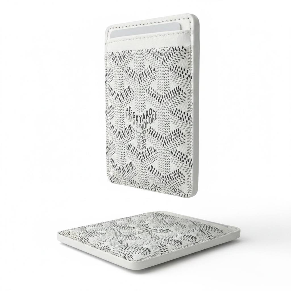 Goyard White Card Holder – Elegant Minimalist Luxury Wallet 🤍✨ - MASTERPIECE