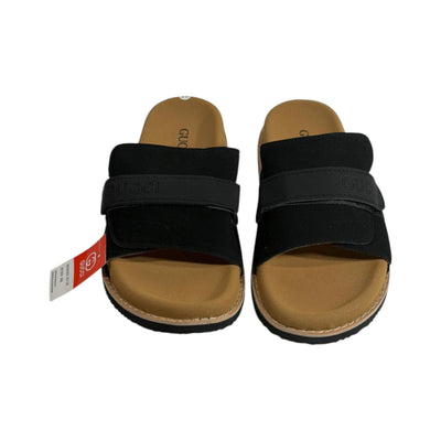 Gucci Black Comfort Slides – Premium Adjustable Summer Sandals 🖤👡 - MASTERPIECE