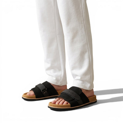 Gucci Black Comfort Slides – Premium Adjustable Summer Sandals 🖤👡 - MASTERPIECE