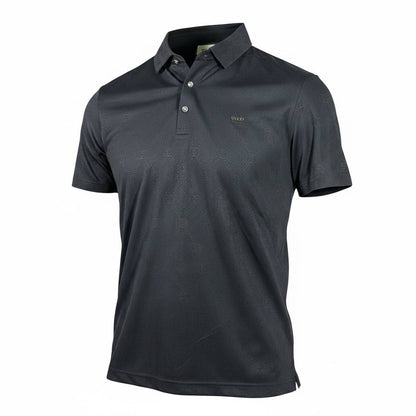 🖤 Gucci Black Polo Shirt with Subtle Monogram – Sleek Luxury Essential 👕🔥 - MASTERPIECE