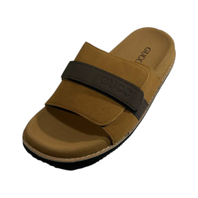 Gucci Camel Comfort Slides – Premium Adjustable Luxury Sandals 🤎👡 - MASTERPIECE