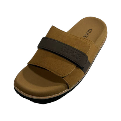 Gucci Camel Comfort Slides – Premium Adjustable Luxury Sandals 🤎👡 - MASTERPIECE