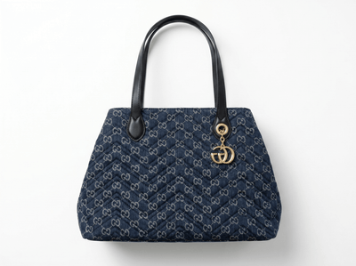 Gucci Denim Quilted Shoulder Tote Bag 💙✨ - MASTERPIECE