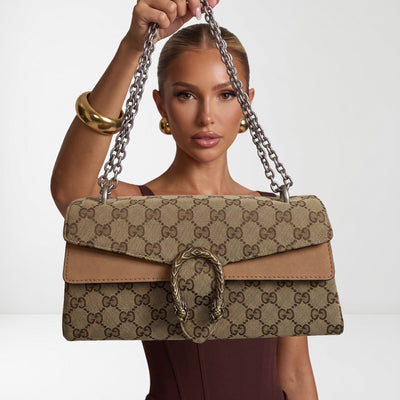 Gucci Dionysus Small Shoulder Bag – Beige Monogram 👜 - MASTERPIECE