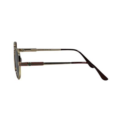 🕶️ Gucci Geometric Metal Sunglasses – Timeless Luxury & Iconic Italian Style ✨🤎 - MASTERPIECE