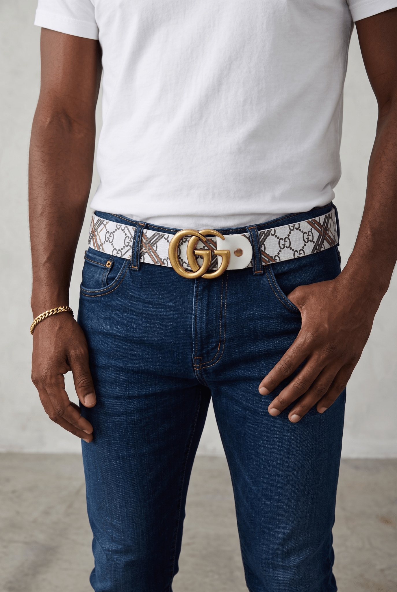 🖤 Gucci GG Belt golf Head Buckle -Iconic Statement ✨115cm - MASTERPIECE