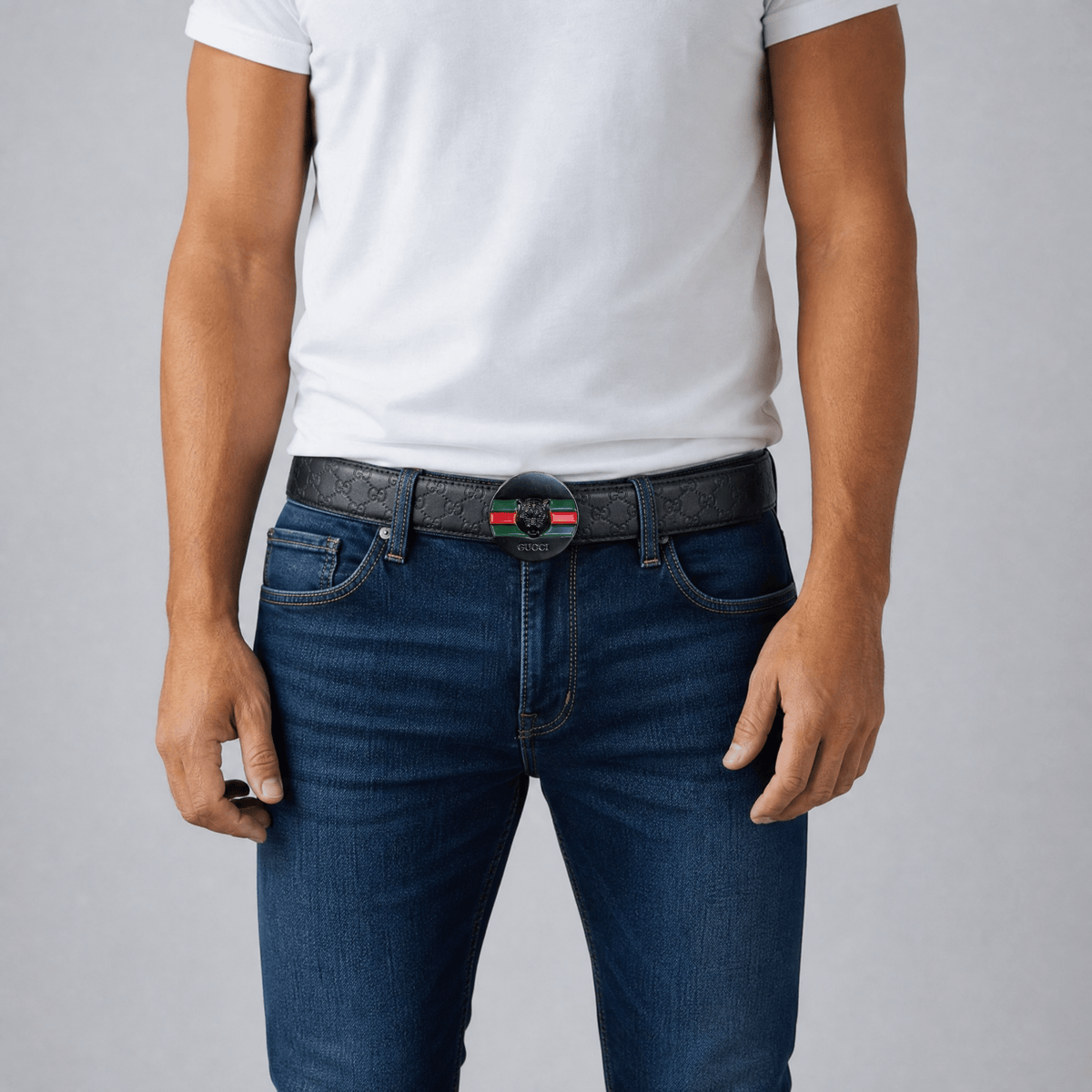 🖤 Gucci GG Belt Tiger Head Buckle -Iconic Statement ✨ - MASTERPIECE