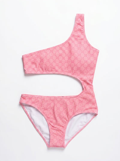 Gucci GG Cut-Out One-Shoulder Swimsuit - MASTERPIECE