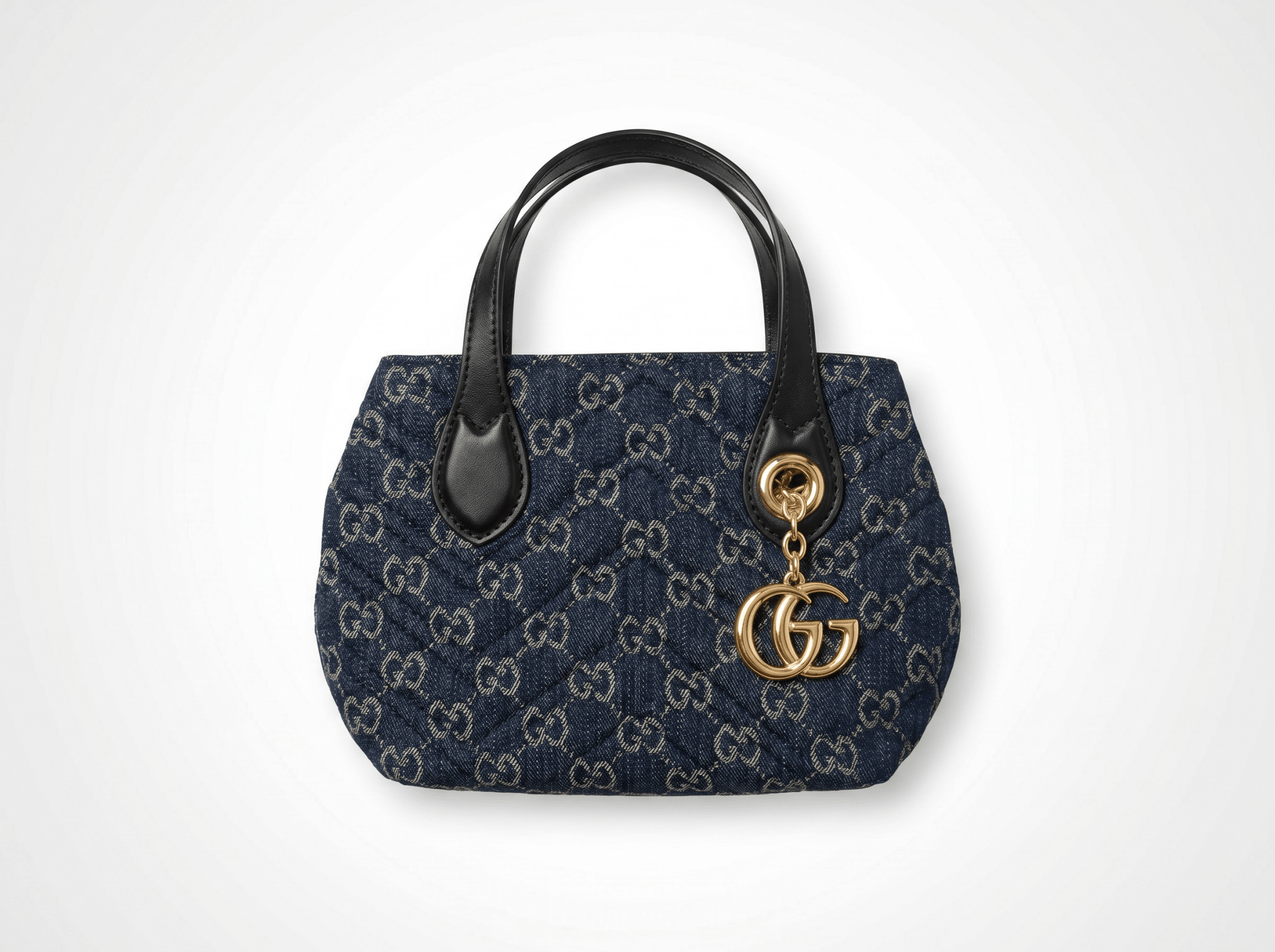 Gucci GG Denim Matelassé Mini Tote Bag – Dark Wash 💙✨ - MASTERPIECE