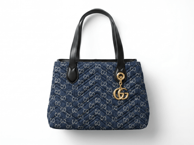 Gucci GG Marmont Denim Tote Bag 💙✨ - MASTERPIECE