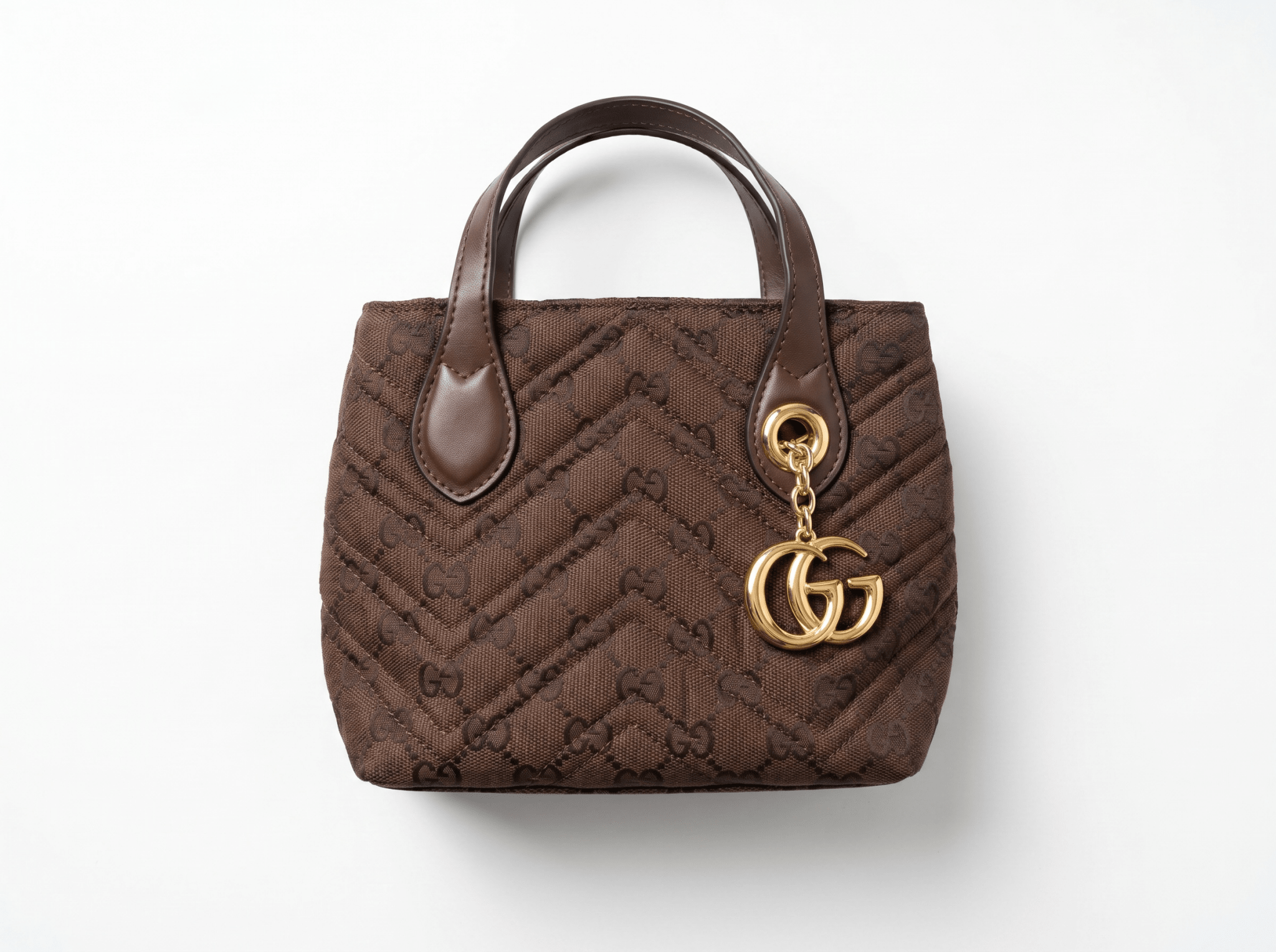 Gucci GG Matelassé Mini Tote Bag – Chocolate Brown 🤎✨ - MASTERPIECE