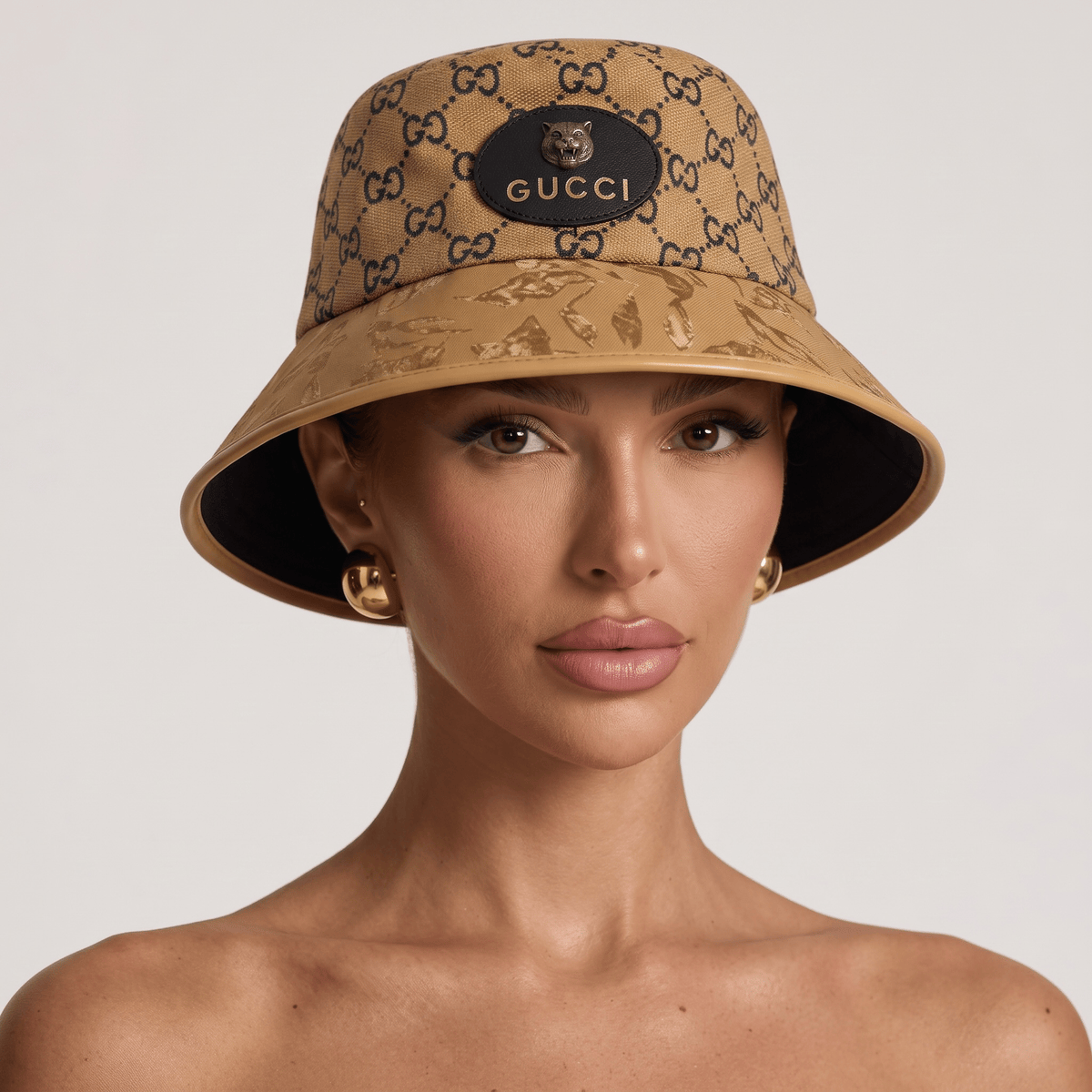 🤎 Gucci GG Monogram Bucket Hat | Classic Beige Luxury Style 🎩 - MASTERPIECE