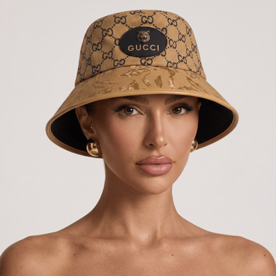 🤎 Gucci GG Monogram Bucket Hat | Classic Beige Luxury Style 🎩 - MASTERPIECE