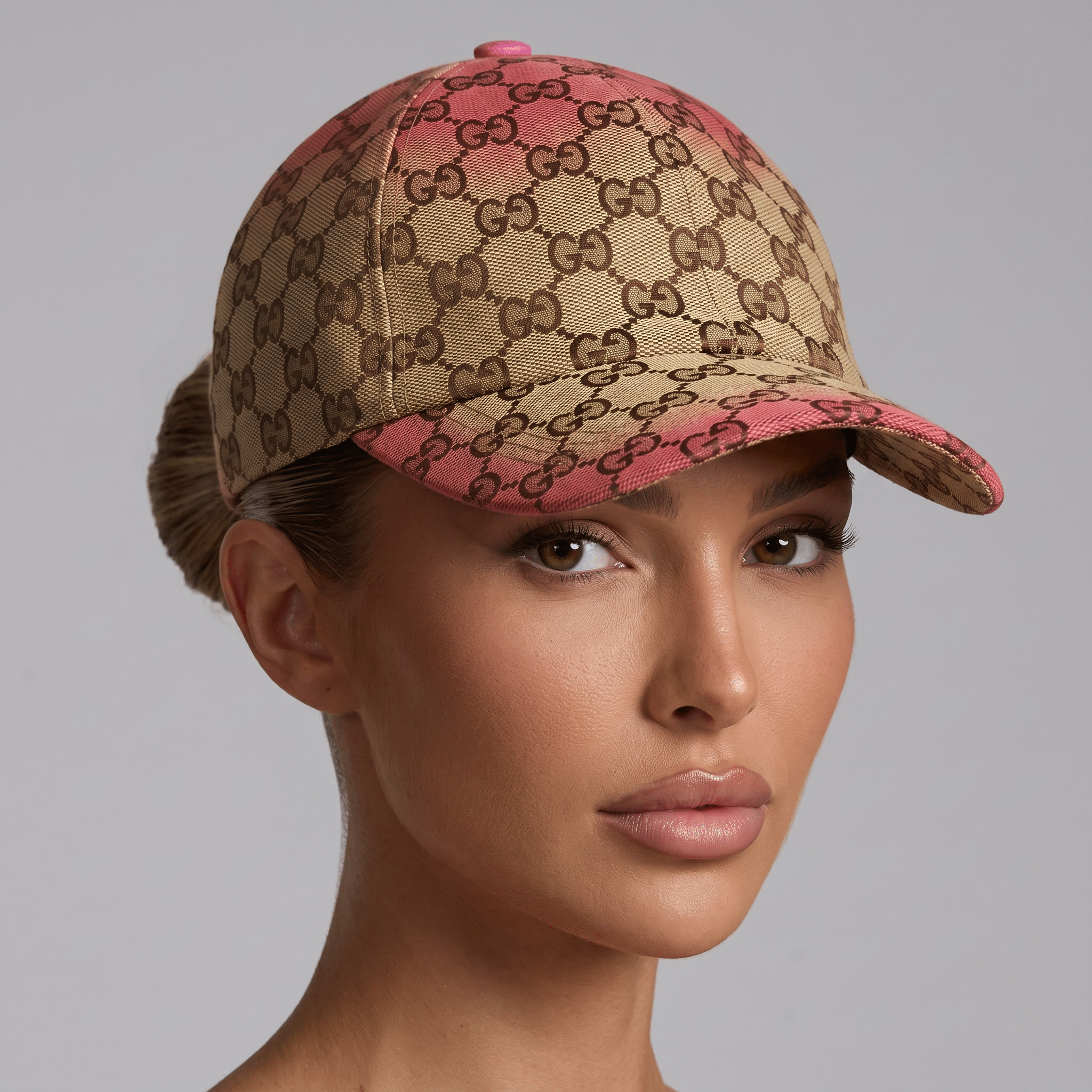 🧢💖 Gucci GG Monogram Pink Baseball Cap ✨ - MASTERPIECE