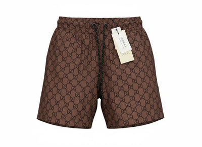 Gucci GG Monogram Swim Shorts 🤎 | Classic Brown Luxury Beachwear - MASTERPIECE
