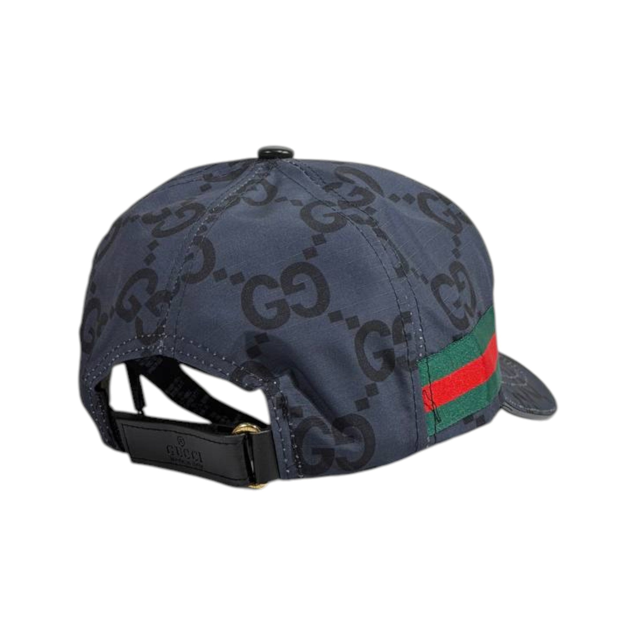 Gucci GG Supreme Cap – Grey Monogram with Web Stripe 🧢🖤 - MASTERPIECE